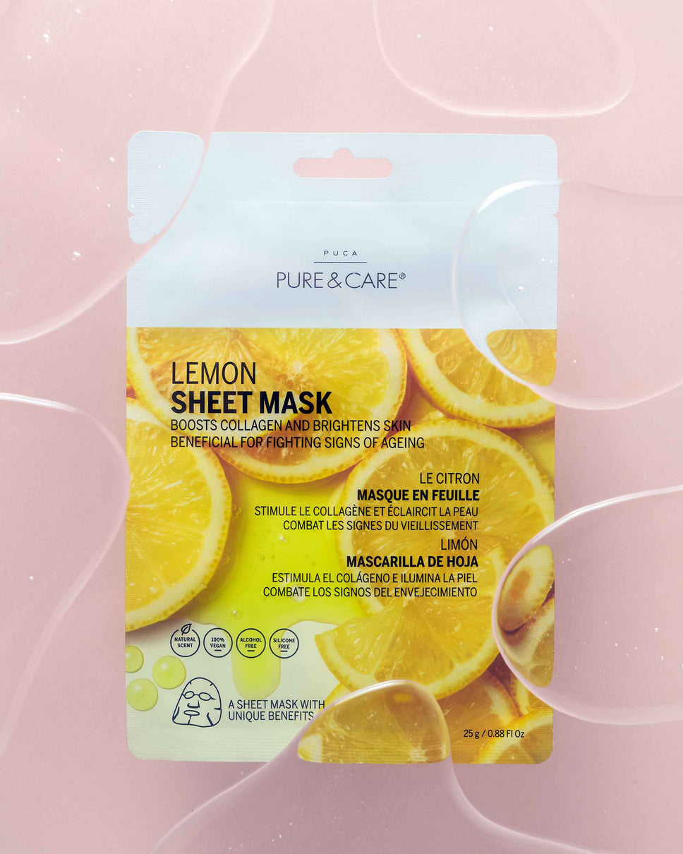 Lemon Sheet Mask I PUCA - PURE & CARE