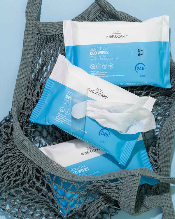 Sensitive Deo Wipes for sensitive skin I PUCA - PURE & CARE