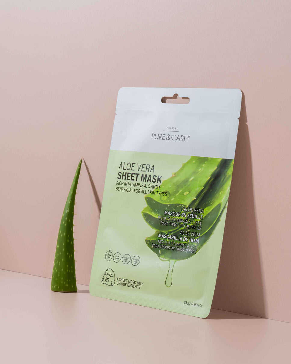 Sheet Mask with Aloe Vera I PUCA - PURE & CARE