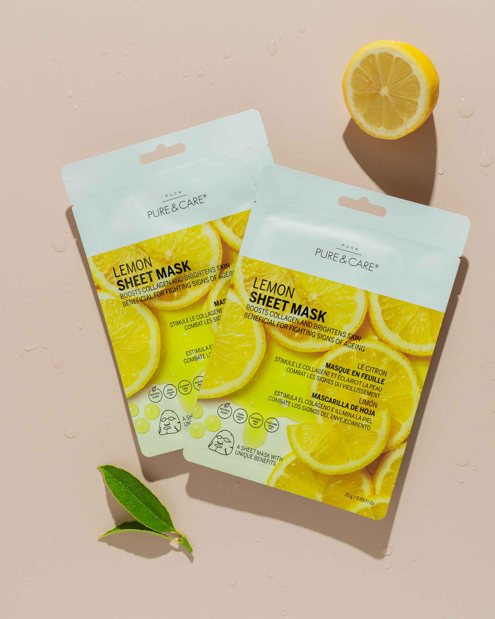 Sheet Mask with Lemon I PUCA - PURE & CARE