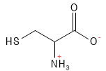 Aminosyre_Cystein_structure