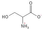 Aminosyre_Serin_structure